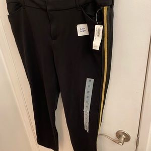 Old Navy - Pixie Pants - Gold Stripe - Size 16